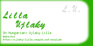 lilla ujlaky business card